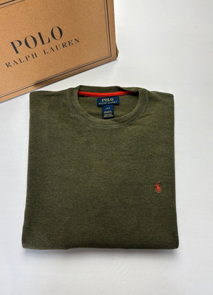 Pull Léger Ralph Lauren Vert Kaki L Homme - Logo Rouge - 100 % Coton, brand: Ralph Lauren, condition: Very good, size: L, 34.80 €, 37.24 € includes Buyer Protection Pro