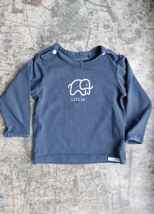 Nachtblauwe long-sleeve met olifantje, marke: Noppies, zustand: Sehr gut, größe: 3-6 Monate / 62, 2,50 €, 3,33 € inklusive Vinted-Käuferschutz
