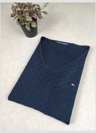 Pull Tommy Hilfiger femme L bleu marine col V doux viscose, marque: Tommy Hilfiger, état: Très bon état, taille: L / 40 / 12, 16,00 €, 17,50 € Protection acheteurs incluse