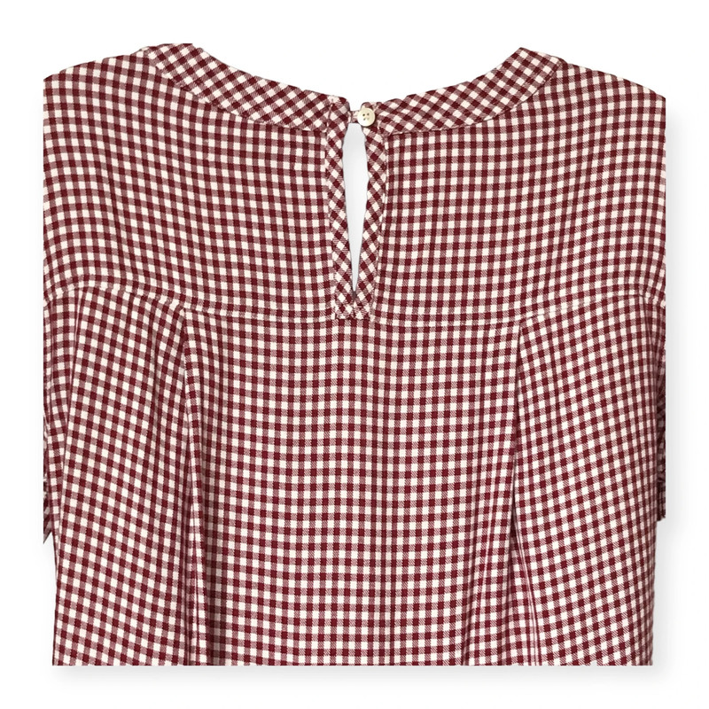 Madewell Filmscore Gingham Short Sleeve Dress, Size XXS, Red 5