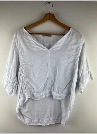 Blouse Blanche ZARA basic, marca: Zara, estado: Muito bom, tamanho: M / 38 / 10, €18.00, €19.60 inclui Proteção do Comprador Pro