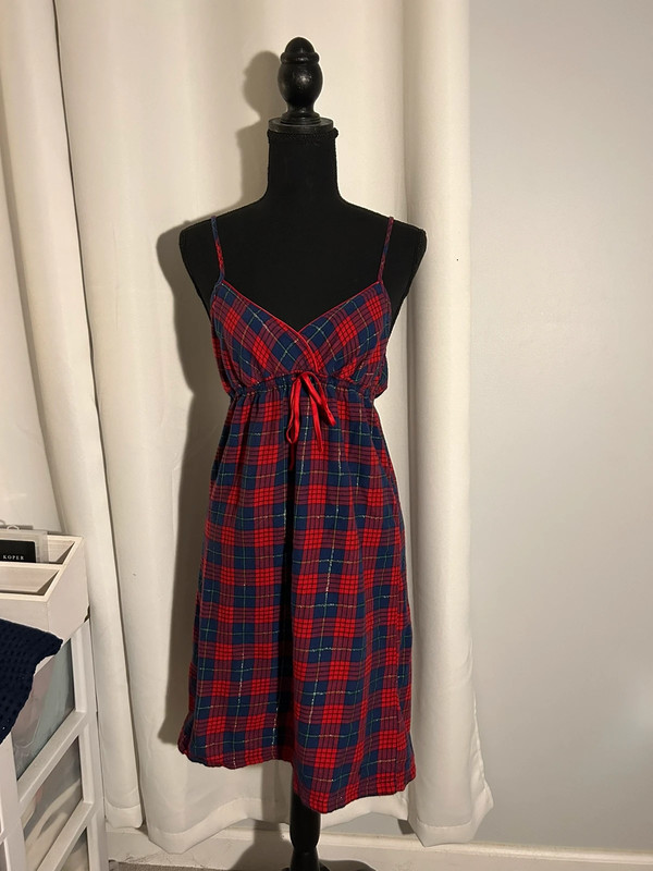 plaid slip dress 1