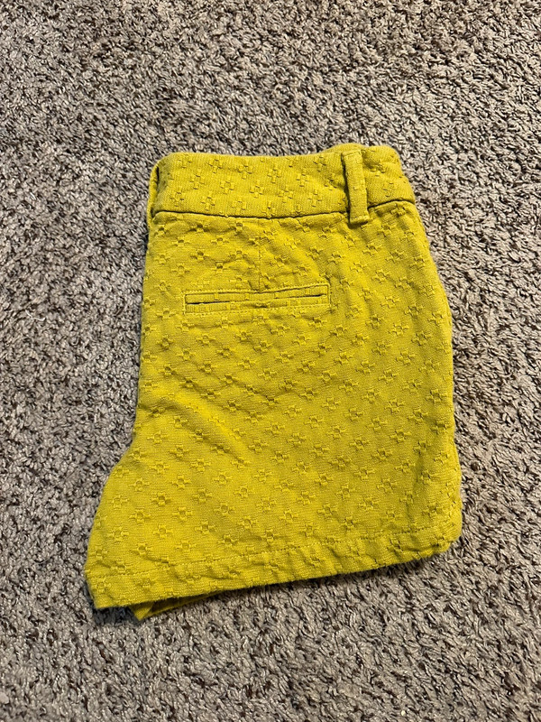 Loft mustard shorts 5