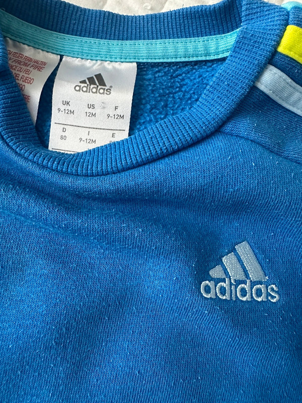 Chándal azul Adidas 9-12 meses 3