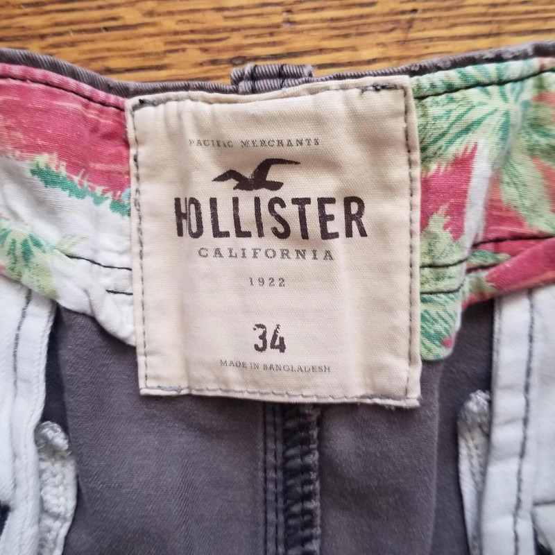 Hollister HCO Dark Grey Rugged Shorts 2