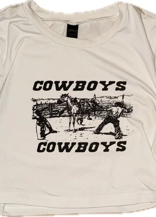 crop Top cowboy, merk: Shein, staat: Goed, maat: XS / 34 / 6, € 2,00, € 2,80 inclusief Kopersbescherming