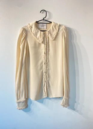 Chemise Shirt Laurence Bras Beige en Dentelle Fine ~ Taille S femme, marque: Laurence Bras, état: Très bon état, taille: S / 36 / 8, 65,00 €, 68,95 € Protection acheteurs incluse