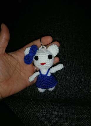 Hello kitty knitted key chain, merk: Hand Knitted, staat: Nieuw zonder prijskaartje, € 5,00, € 5,95 inclusief Kopersbescherming