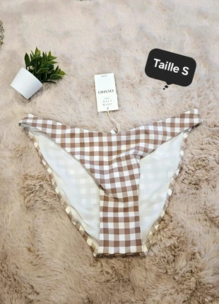 Bas haute bikini S neuf Oysho carreaux, marque: Oysho, état: Très bon état, taille: S / 36 / 8, 11,00 €, 12,25 € Protection acheteurs incluse