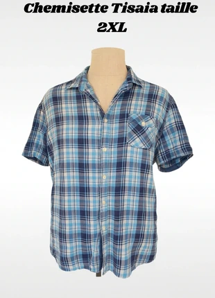 Chemisettes tisaia taille 2xl a carreaux, brand: Tissaia, condition: Good, size: XXL, €5.00, €5.95 includes Buyer Protection