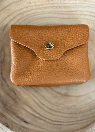 Porte-monnaie en cuir camel, marca: Les Petites Trouvailles d’Ana, estado: Nuevo con etiquetas, 20,00 €, 21,70 € Protección al comprador Pro incluida