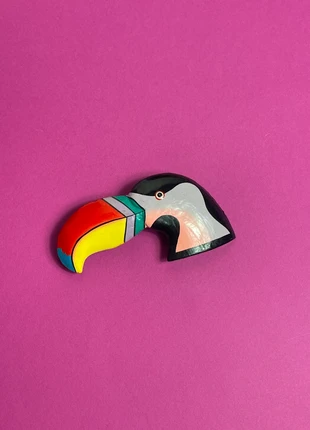 Soldes : Barrette vintage toucan, marca: Vintage, estado: Bueno, 5,00 €, 5,95 € Protección al comprador Pro incluida
