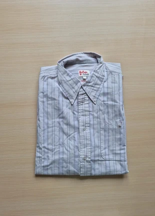 Chemise Lee Cooper blanche à rayures - Taille L, brand: Lee Cooper, condition: Very good, size: L, €9.90, €11.10 includes Buyer Protection