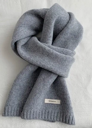 Écharpe hiver grise 100% laine, marque: LAINE, état: Neuf sans étiquette, 30,00 €, 32,20 € Protection acheteurs (Pro) incluse