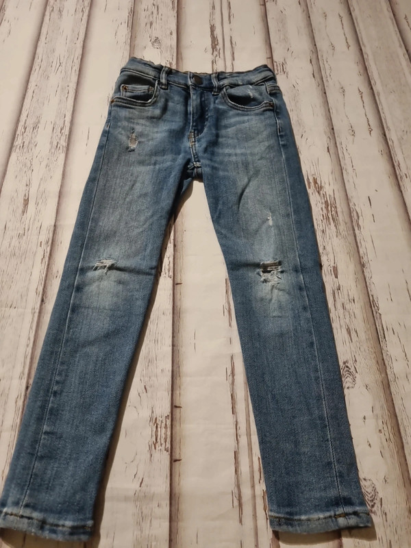 Coole Zara Jeans super elastic used Look denim 6y 116 stretch 2