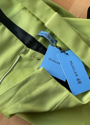 Mugler x H&M unisex suitpants green tailored pants acidgreen cut out hose, brand: Mugler, condition: New with tags, size: S, €89.00, €94.15 includes Buyer Protection