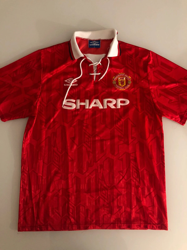 Maglia Calcio Umbro Originale Vintage Football Shirt Manchester