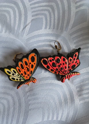 Boucle d'oreille papillon, brand: Vintage, condition: Very good, €5.00, €5.95 includes Buyer Protection