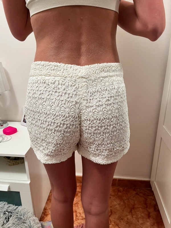 Short Zara blanco verano 3