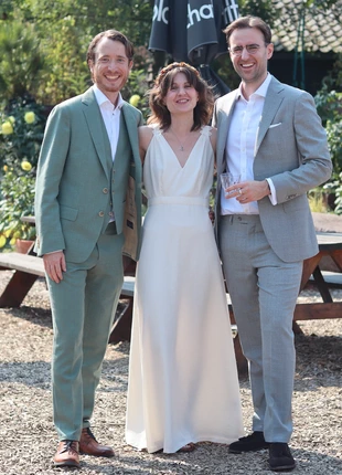 Antique White Wedding Dress – Sessùn Oui "Audrey" | Elegant Vintage Bridal Gown, marca: Sessun, estado: Muy bueno, tamaño: S / 36 / 8, 140,00 €, 147,70 € Protección al comprador incluida