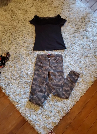Pantalon militaire skinny, brand: Jennyfer, condition: Very good, size: XS / 34 / 6, €2.00, €2.80 includes Buyer Protection
