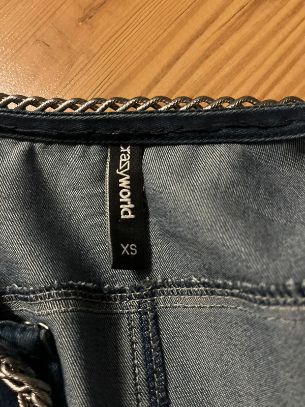 Jeans Jacke mit Kettenrand XS 2