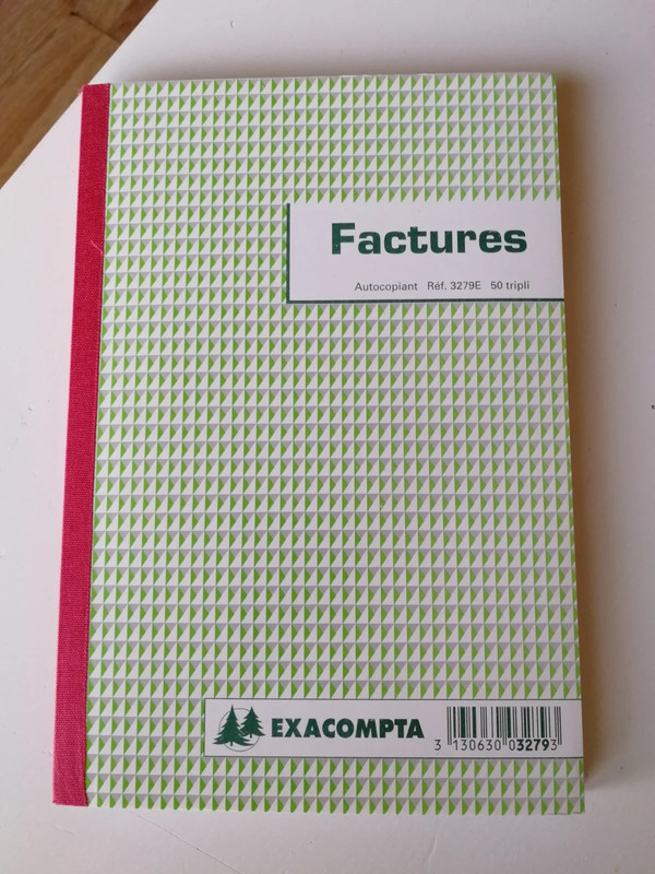 Carnet autocopiant Exacompta 13281SE - A5 - Facture - 3 plis