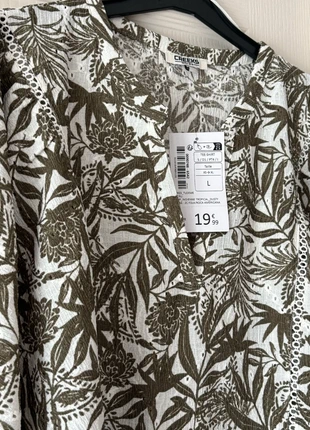 Blouse ajouré manches 3/4 Creeks, merk: La Halle, staat: Nieuw met prijskaartje, maat: L / 40 / 12, € 14,00, € 15,40 inclusief Kopersbescherming