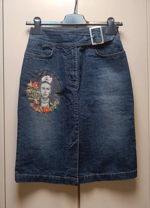 Falda vaquera Frida personalizada, merk: Kenny S., staat: Heel goed, maat: XS / 34 / 6, € 15,00, € 16,45 inclusief Kopersbescherming