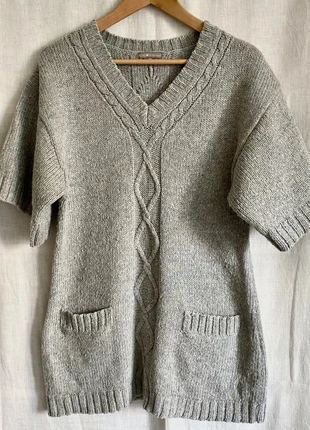 Pull tunique torsadé en laine mélangée Ici et Maintenant gris clair taille 38/40 M/L, brand: ici et maintenant, condition: Very good, size: M / 38 / 10, €8.00, €9.10 includes Buyer Protection Pro