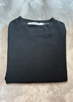Sweat pulls col rond manches longues Calvin Klein Jeans / noir / taille S, marque: Calvin Klein, état: Très bon état, taille: S, 10,00 €, 11,20 € Protection acheteurs (Pro) incluse