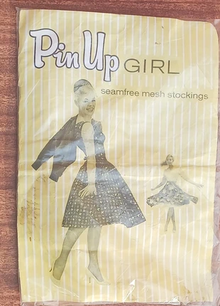 Vintage 1950s/60s Pin Up Girl Stockings as new unopened. Burnt Spice Size 9, condition: New without tags, size: S / UK 8-10, £15.00, £16.45 includes Buyer Protection