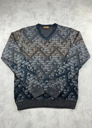 Pull vintage en laine bleu gris à motifs - M, marke: Vintage Dressing, zustand: Sehr gut, größe: M, 24,00 €, 25,90 € inklusive Vinted-Käuferschutz