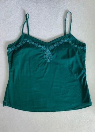 blue green Esprit top with embroidered details, marque: Esprit, état: Très bon état, taille: M / 38 / 10, 12,00 €, 13,30 € Protection acheteurs incluse