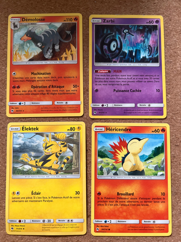 Lot 15 cartes Pokémon tonnerre perdu 1