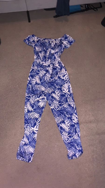 Republiek interview Skim Blue and white floral new look jumpsuit - Vinted