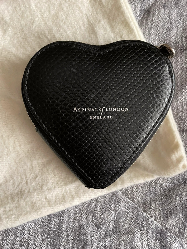 Aspinal Of London Leather Heart Coin Purse