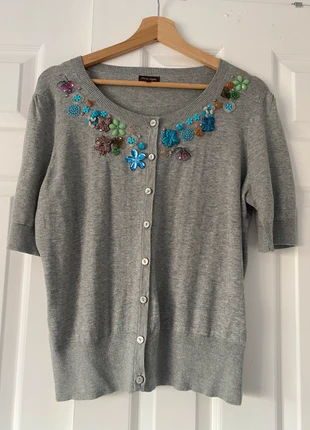 Phase eight beautiful beaded embroidered cardigan grey size 16, brand: Phase Eight, condition: Very good, size: XXL / UK 24-26, £12.00, £13.30 includes Buyer Protection