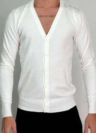 Cardigan caldo e morbida uomo, bianco, size L. New with tag, sku362., marque: white cardigan, état: Neuf avec étiquette, taille: L, 11,96 €, 13,26 € Protection acheteurs incluse