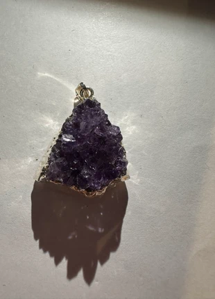 Pendentif en améthyste brute véritable du Brésil - Pierre naturelle, brand: Handmade, condition: Very good, €15.50, €16.98 includes Buyer Protection Pro