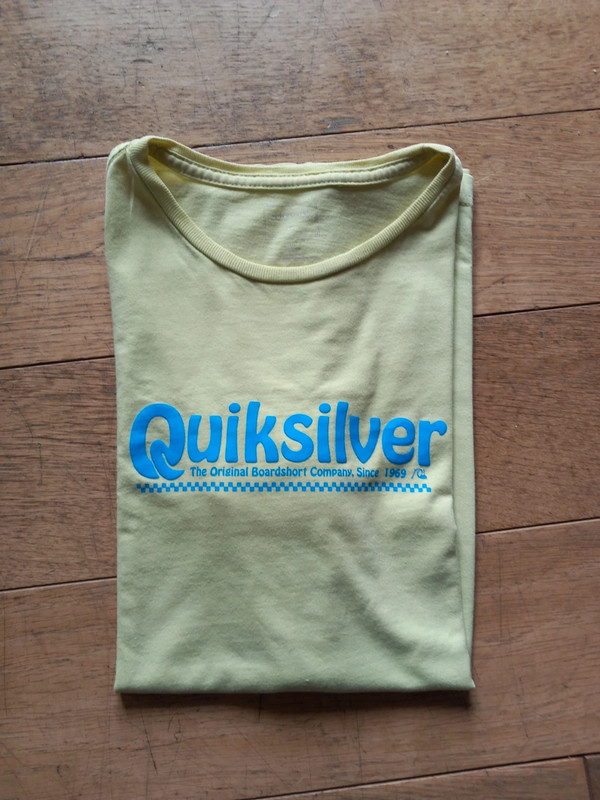 T-shirt Quiksilver jaune