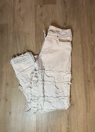 Jeans effet déchiré large - 40, marque: Bohooman, état: Très bon état, taille: W30 | FR 40, 15,00 €, 16,45 € Protection acheteurs incluse