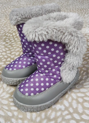 Trespass Girls Purple White Polkadot Snow Boots Faux Fur Trim Size UK 6 EU 23, brand: Trespass, condition: Very good, size: 23, €6.00, €7.00 includes Buyer Protection