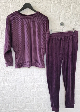 Paars zacht huispak met fleece voering – maat S, état: Bon état, taille: S / 36 / 8, 10,00 €, 11,20 € Protection acheteurs incluse