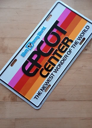 Walt Disney World Epcot Center Licence Plate, marke: Disney, zustand: Neu, 5,00 €, 5,95 € inklusive Vinted-Käuferschutz