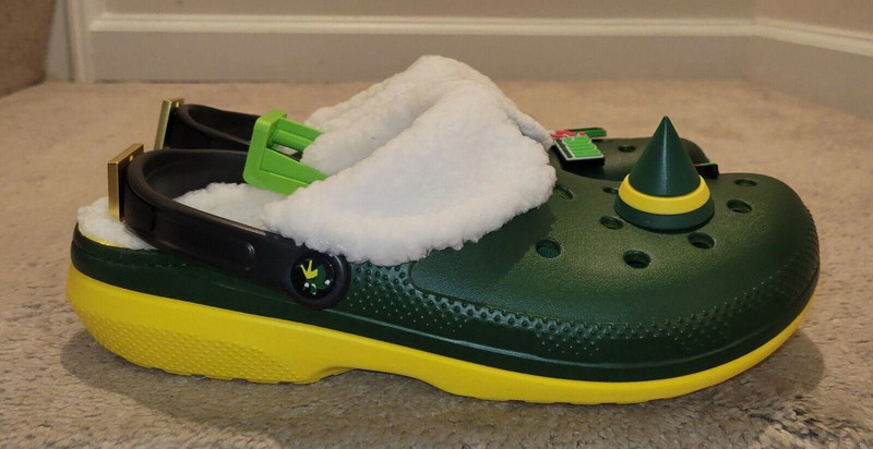 Crocs Buddy The Elf Classic Clog Fur Lining Jibbitz Men'S 11 Women'S 13 New 1