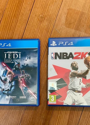 Lot de deux jeux PS4 - StarWars Jedi Fallen Order et NBA 2K18, brand: EA, condizioni: Nuovo senza cartellino, €15.00, €16.45 include la Protezione acquisti