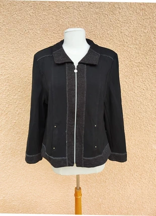 Veste blouson noir et gris Christine Laure - Taille 44 - Excellent état, marke: Christine Laure, zustand: Sehr gut, größe: XXL / 44 / 16, 13,90 €, 15,30 € beinhaltet Vinted-Käuferschutz Pro