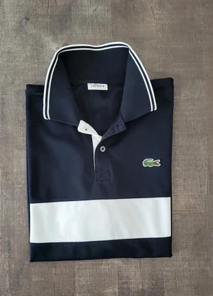 Polo/T-Shirt - Lacoste - Taille 5 - Bleu marine et blanc, marca: Lacoste, estado: Muy bueno, tamaño: L, 45,00 €, 47,95 € Protección al comprador incluida