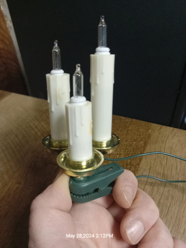 Vintage Clip-On Drip Candle Christmas Lights 2